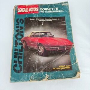 Chilton General Motors Corvette 1963-82 Repair Manual Wiring Vacuum Diagrams